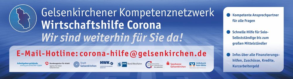 Gelsenkirchener Kompetenznetzwerk Wirtschaftshilfe Corona