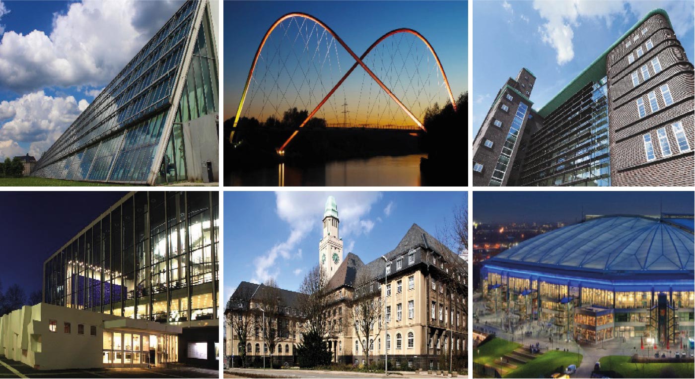 Collage: Sehenswürdigkeiten aus Gelsenkirchen Collage: Sehenswürdigkeiten aus Gelsenkirchen